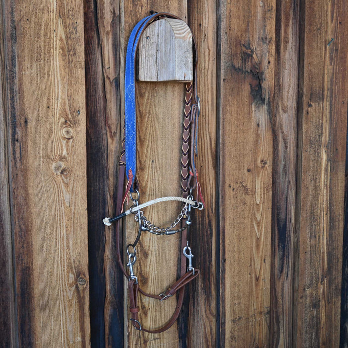 Flaharty Slow Twist Billy Allen Bridle Rig w/Split Ear Headstall