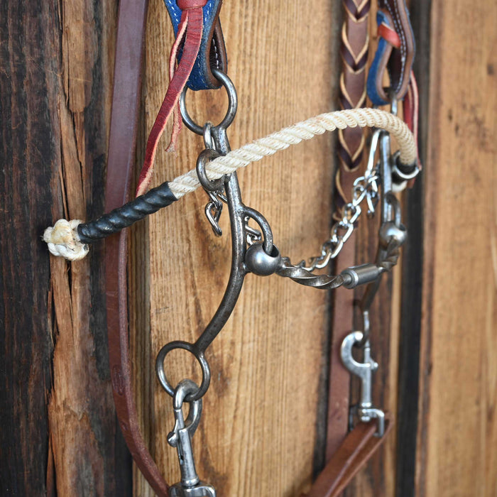 Flaharty Slow Twist Billy Allen Bridle Rig w/Split Ear Headstall
