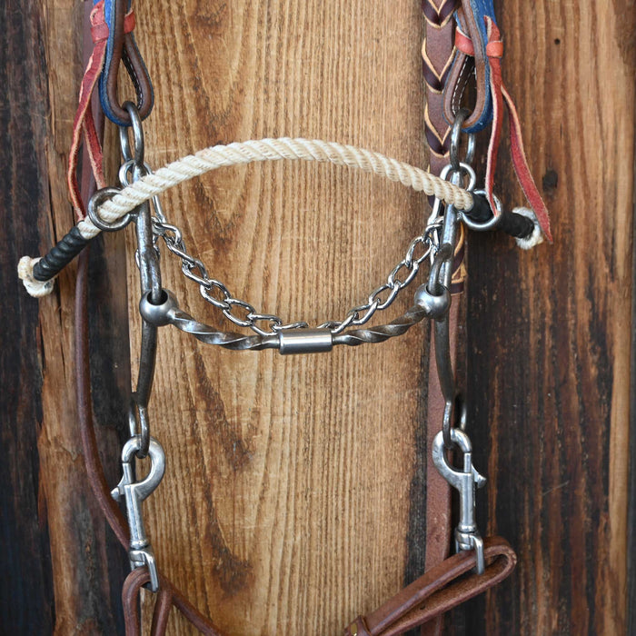 Flaharty Slow Twist Billy Allen Bridle Rig w/Split Ear Headstall