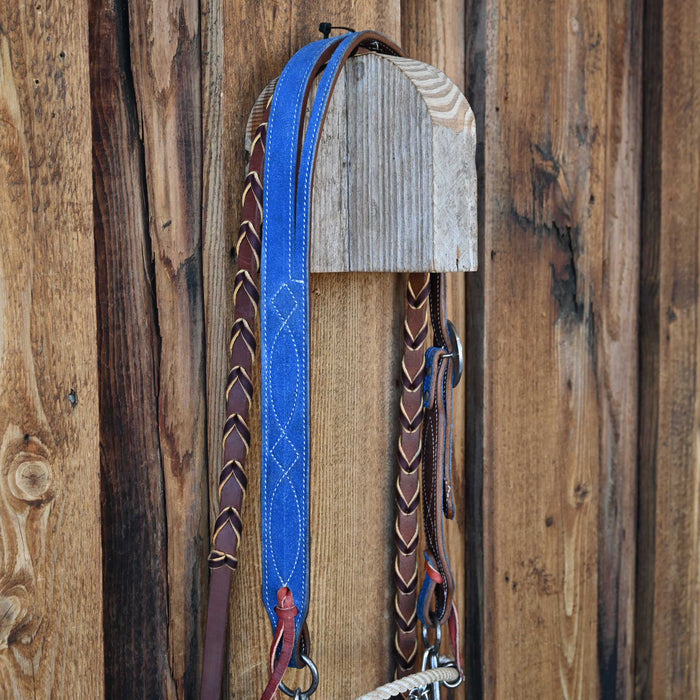 Flaharty Slow Twist Billy Allen Bridle Rig w/Split Ear Headstall