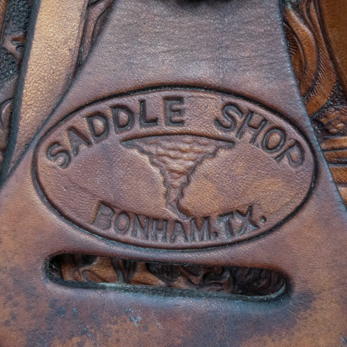 15.5" USED TWISTER TEAM ROPING SADDLE