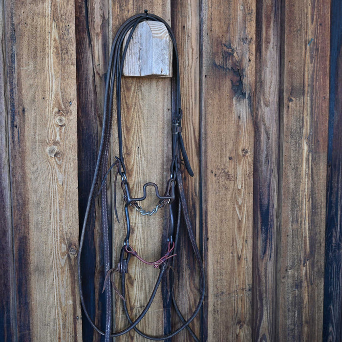 Maheu Solid Port Bridle Rig w/Split Ear Headstall
