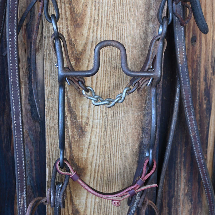 Maheu Solid Port Bridle Rig w/Split Ear Headstall