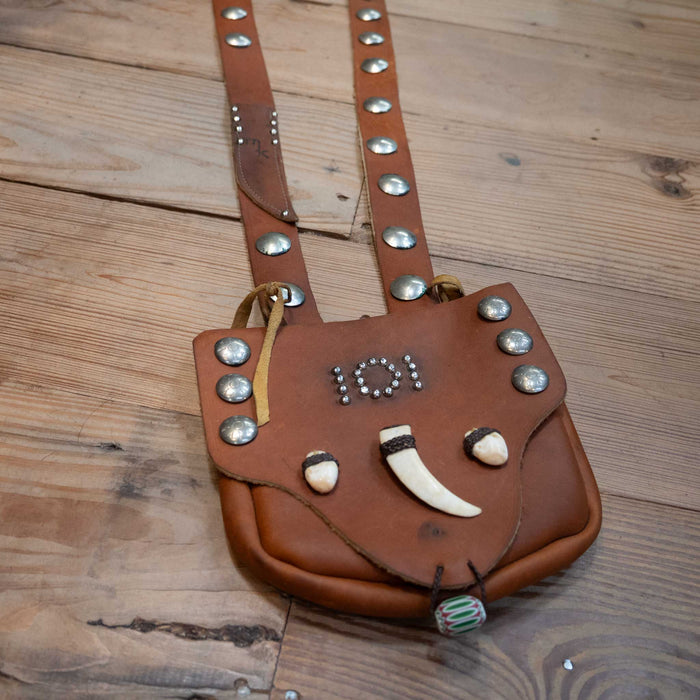 Vintage Carmelita Leather "101" Crossbody Purse