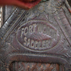 16" USED FORT WORTH SADDLERY CUTTING SADDLE Saddles Fort Worth Saddle Co.   