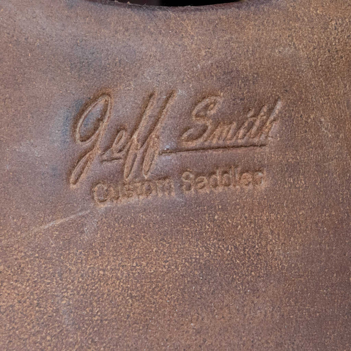 16.5" USED JEFF SMITH COW HORSE SADDLE