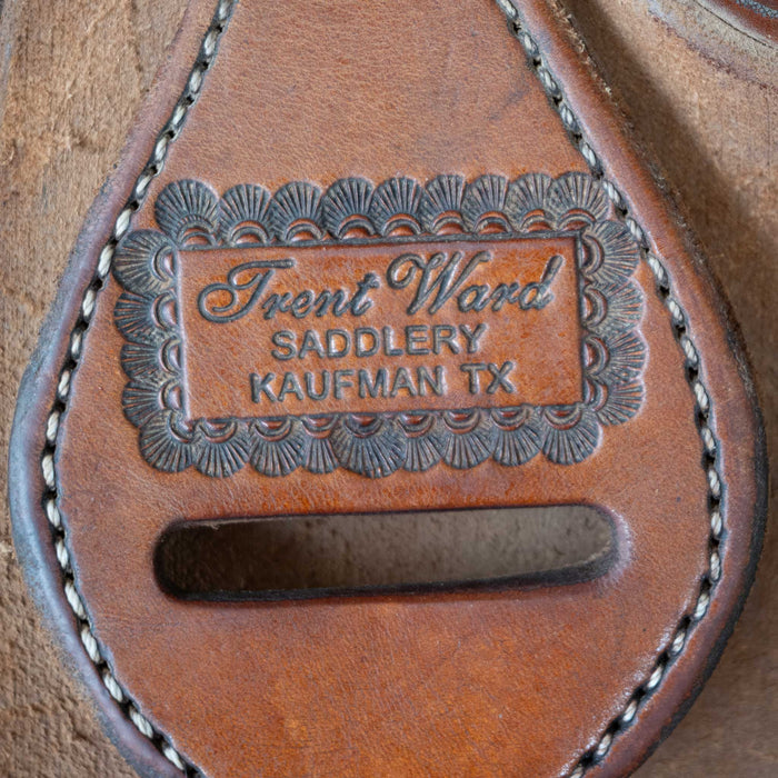 16" USED TRENT WARD CALF ROPING SADDLE
