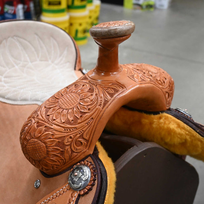 15.5" TESKEY'S TEAM ROPING SADDLE