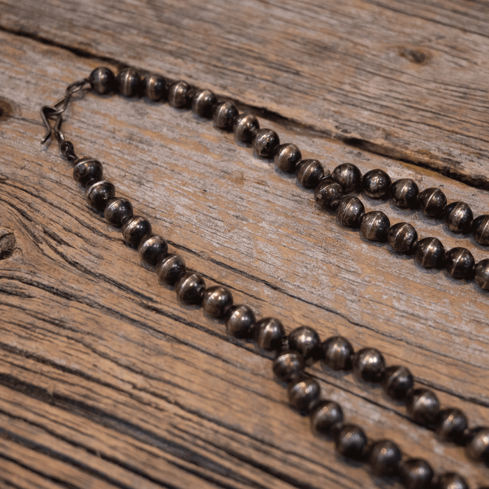 1950's Sterling Silver & Turq. Squash Blossom Necklace