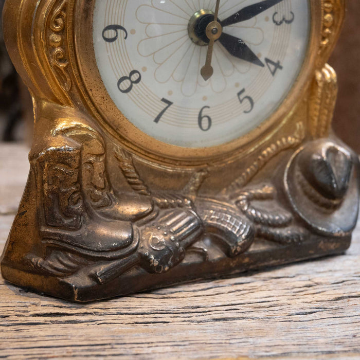 Vintage 1950's Cowboy Clock Collectibles MISC