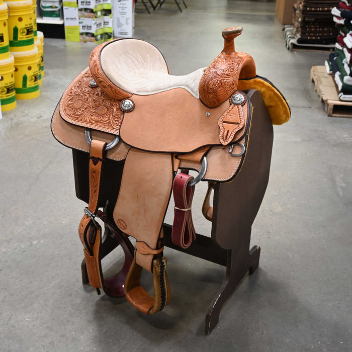 15" TESKEY'S TEAM ROPING SADDLE