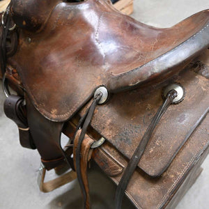 15" USED TESKEY'S POST HORN ASSOCIATION SADDLE Saddles TESKEY'S SADDLERY LLC   