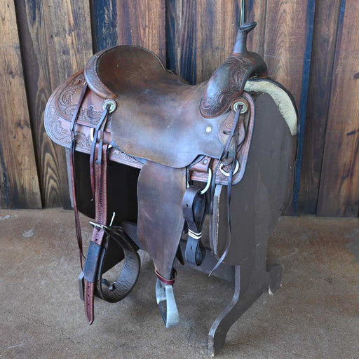 17" USED AL DONNING CUTTING SADDLE Saddles - Used Al Donning