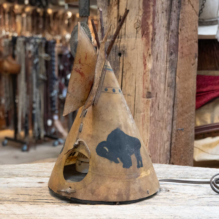 Rawhide Teepee Lamp Collectibles MISC