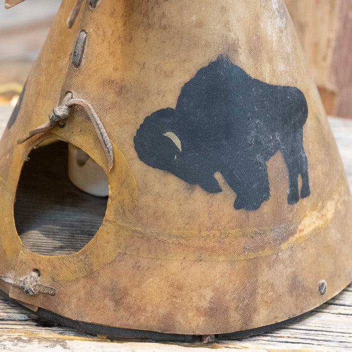 Rawhide Teepee Lamp Collectibles MISC