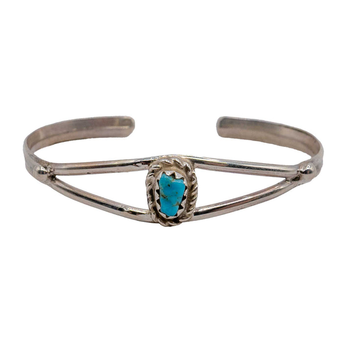 Mattie Small Turquoise Stone Baby Cuff KIDS - Accessories - Jewelry Al Zuni