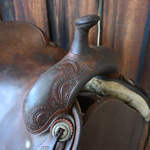 17" USED AL DONNING CUTTING SADDLE Saddles - Used Al Donning