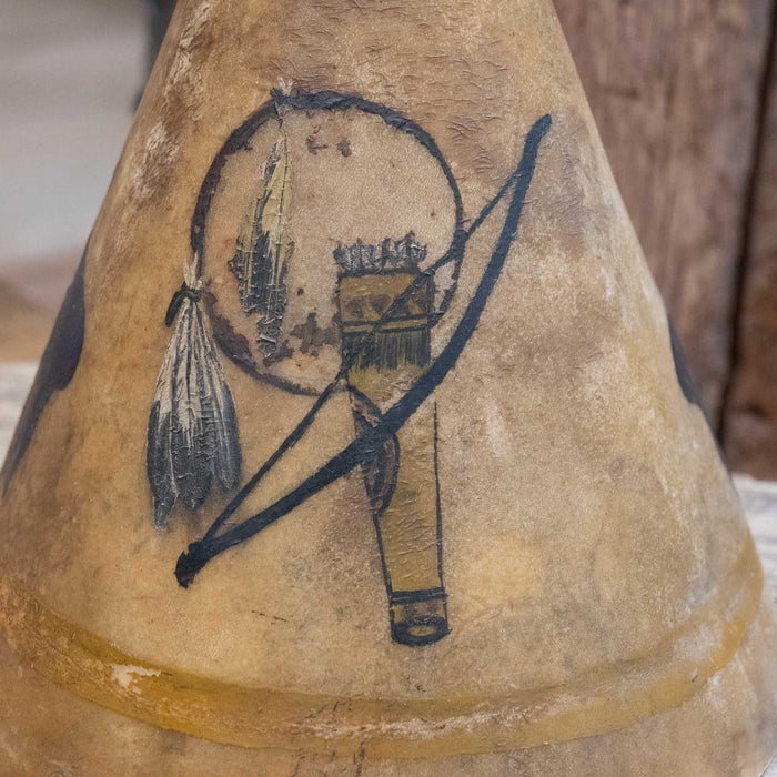 Rawhide Teepee Lamp Collectibles MISC