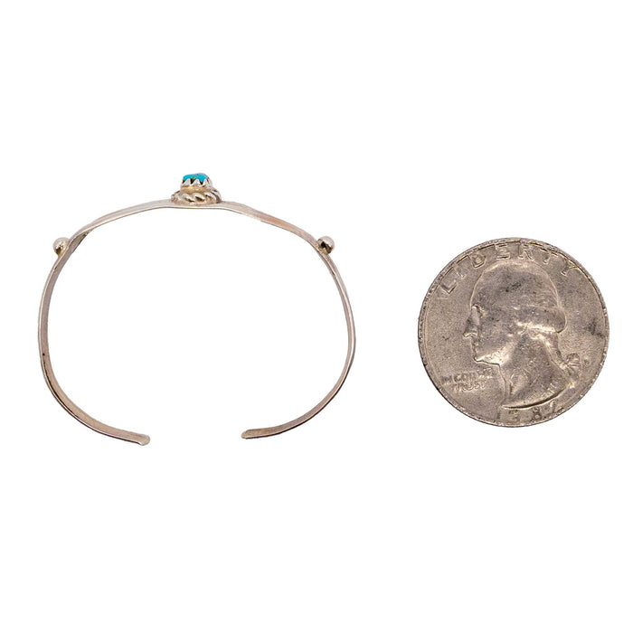 Mattie Small Turquoise Stone Baby Cuff KIDS - Accessories - Jewelry Al Zuni