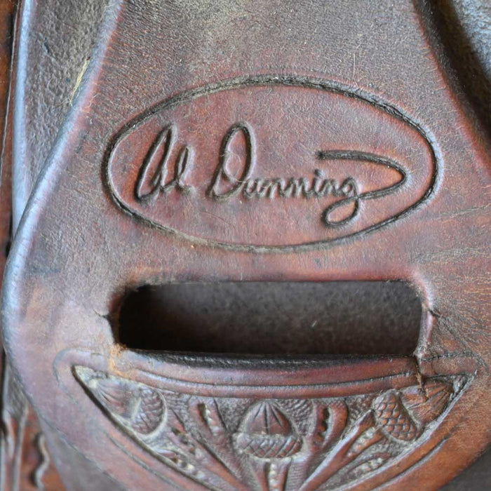 17" USED AL DONNING CUTTING SADDLE Saddles - Used Al Donning
