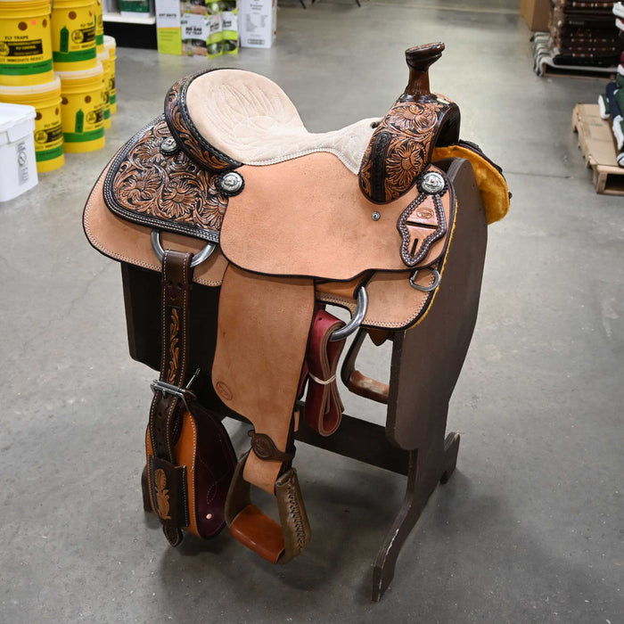 15" TESKEY'S TEAM ROPING SADDLE