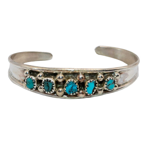 Posie Turquoise Stones Baby Cuff WOMEN - Accessories - Jewelry - Bracelets Al Zuni