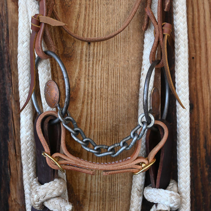 O-Ring Chain Bridle Rig w/Browband Headstall