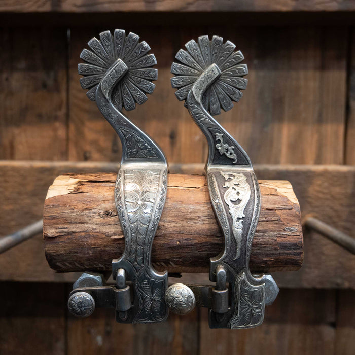 WIGGINS #334-09 Mounted Spurs 1529