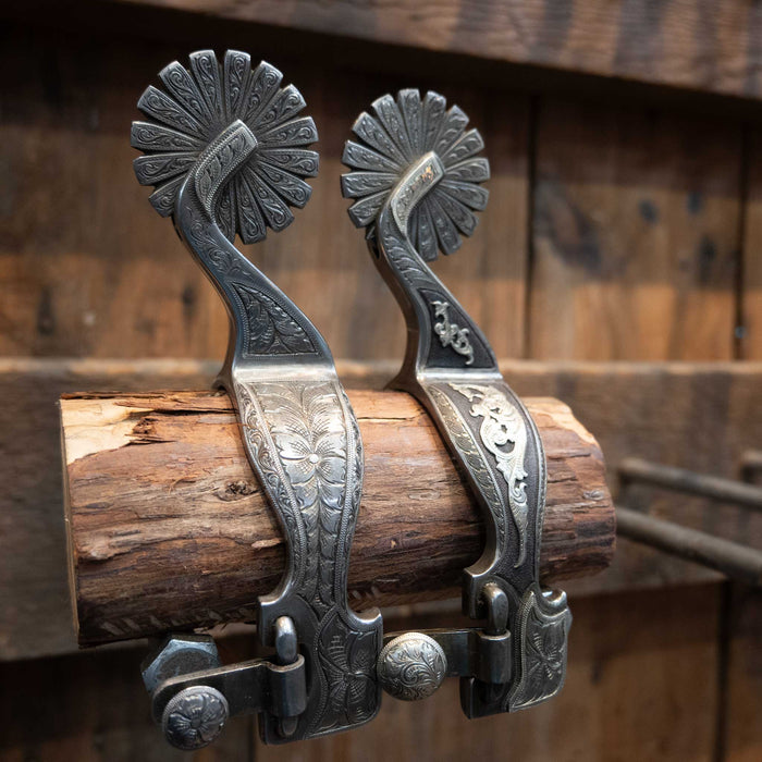 WIGGINS #334-09 Mounted Spurs 1529