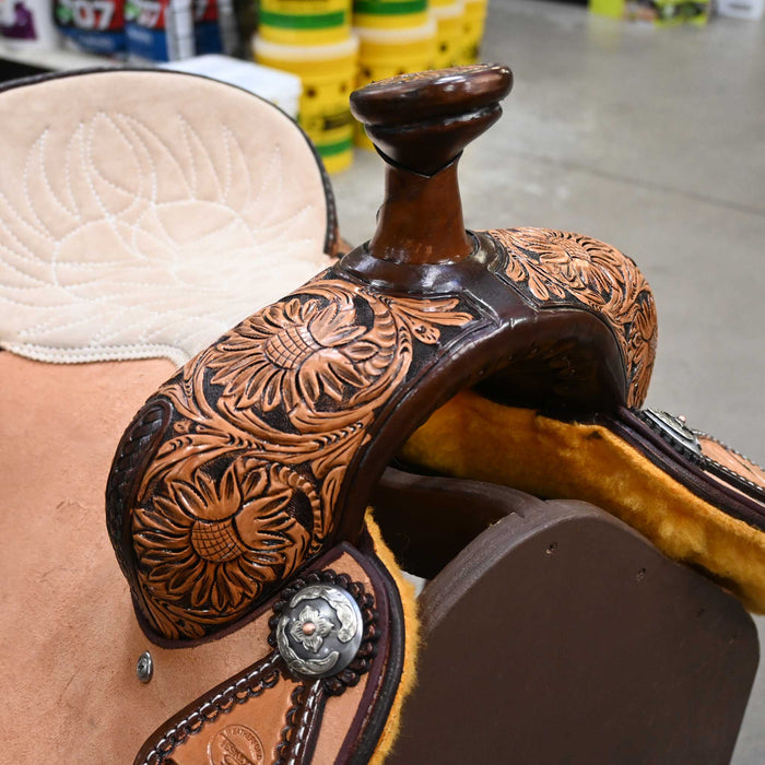 15" TESKEY'S TEAM ROPING SADDLE