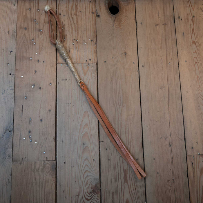 Vintage Braided Rawhide & Leather Quirt