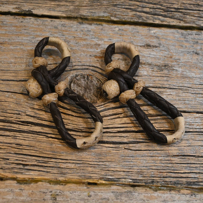 Braided Leather Rein Connector Tack - Reins MISC