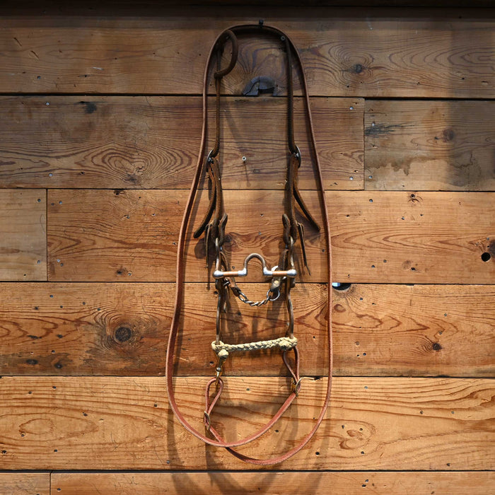 Leon Hughes Solid Port Bridle Rig w/ Single Ear Headstall Tack - Rigs Leon Hughes