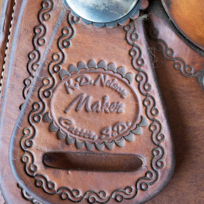 15" USED K.D NELSON RANCH SADDLE