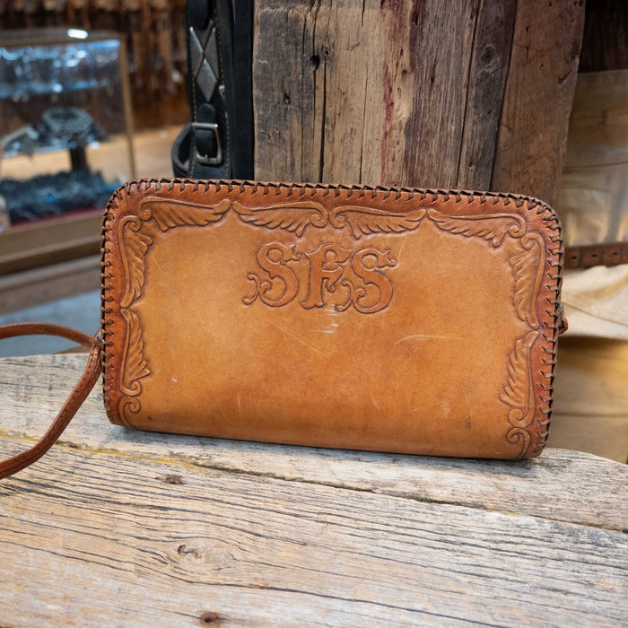 Vintage "SFS" Tooled Leather Purse