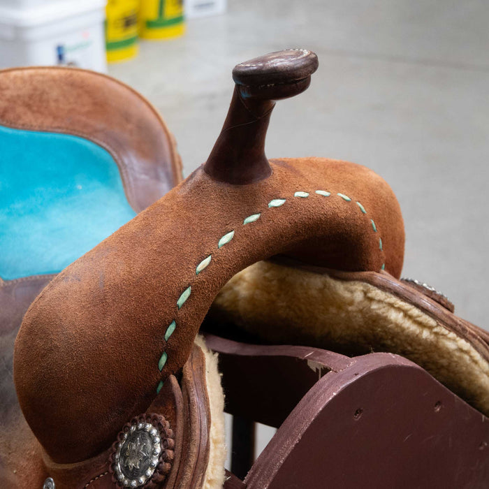 14" USED SOUTH TEXAS TACK BARREL SADDLE