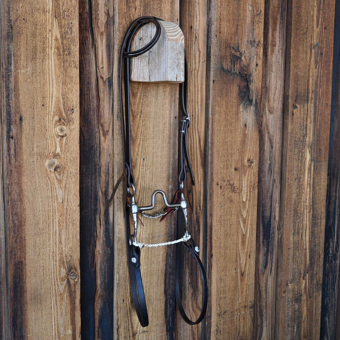 Kerry Kelley Silver Mounted Pecos Solid Port Bridle Rig w/All New Leather