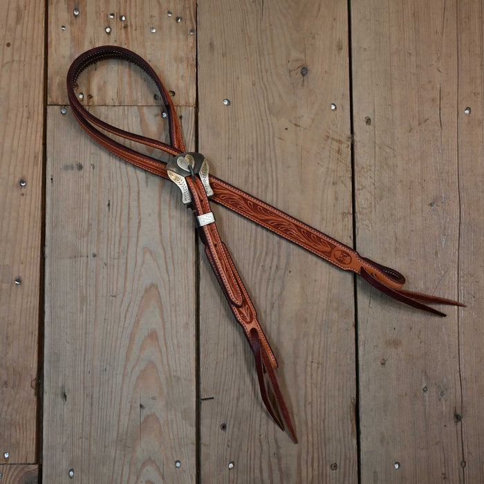 Ross Bullinger 5/8" Split Ear Headstall w/P.R.C. Buckle Tack - Headstalls Ross Bullinger