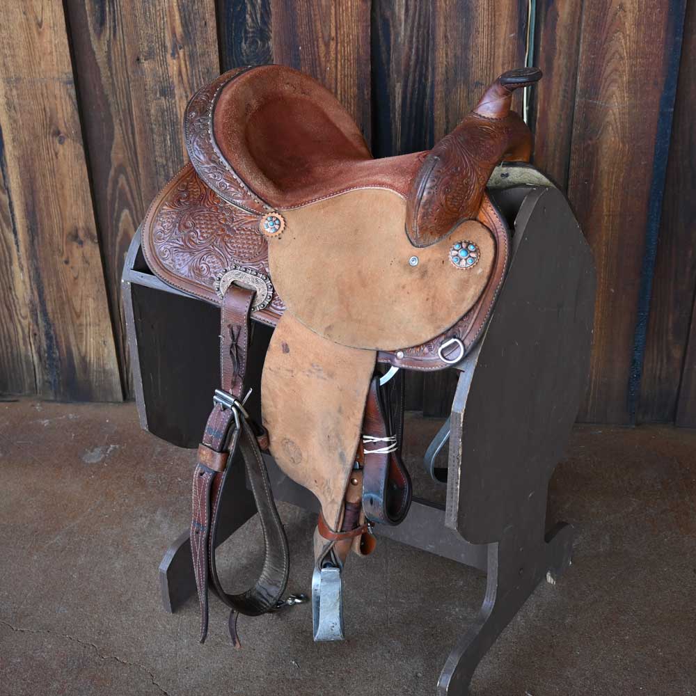 14" USED CIRCLE Y BARREL SADDLE Saddles - Used Circle Y Saddlery