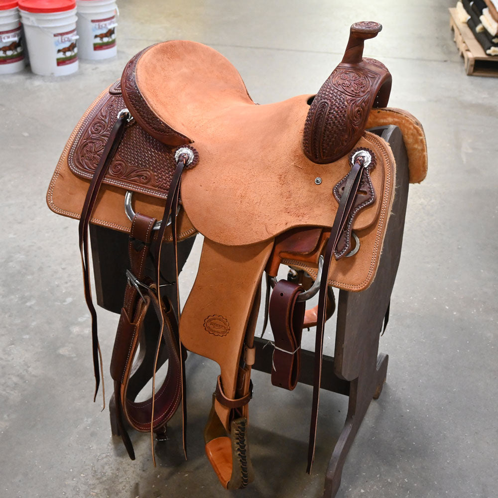 15" TESKEY'S RANCH CUTTER SADDLE Saddles Teskey's Saddlery