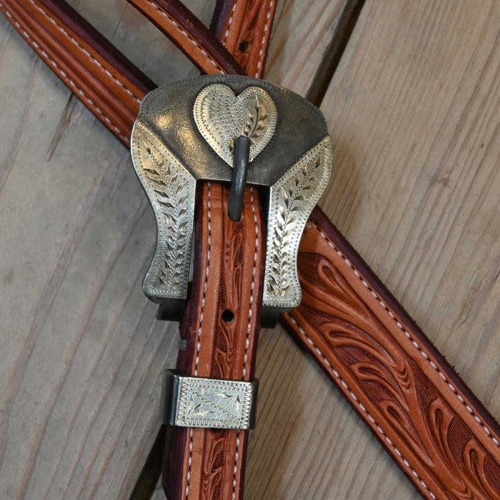 Ross Bullinger 5/8" Split Ear Headstall w/P.R.C. Buckle Tack - Headstalls Ross Bullinger