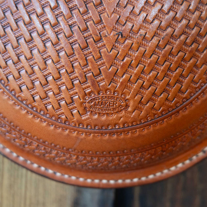 King's Saddlery Basketweave Canteen