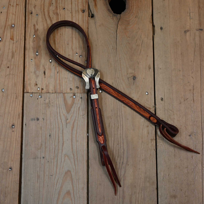 Ross Bullinger 5/8" Split Ear Headstall w/P.R.C. Buckle Tack - Headstalls Ross Bullinger