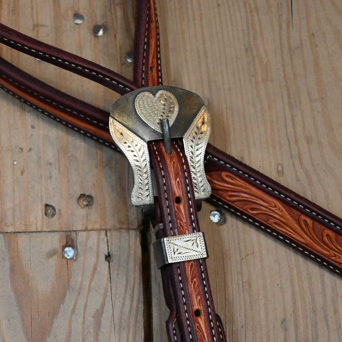 Ross Bullinger 5/8" Split Ear Headstall w/P.R.C. Buckle Tack - Headstalls Ross Bullinger