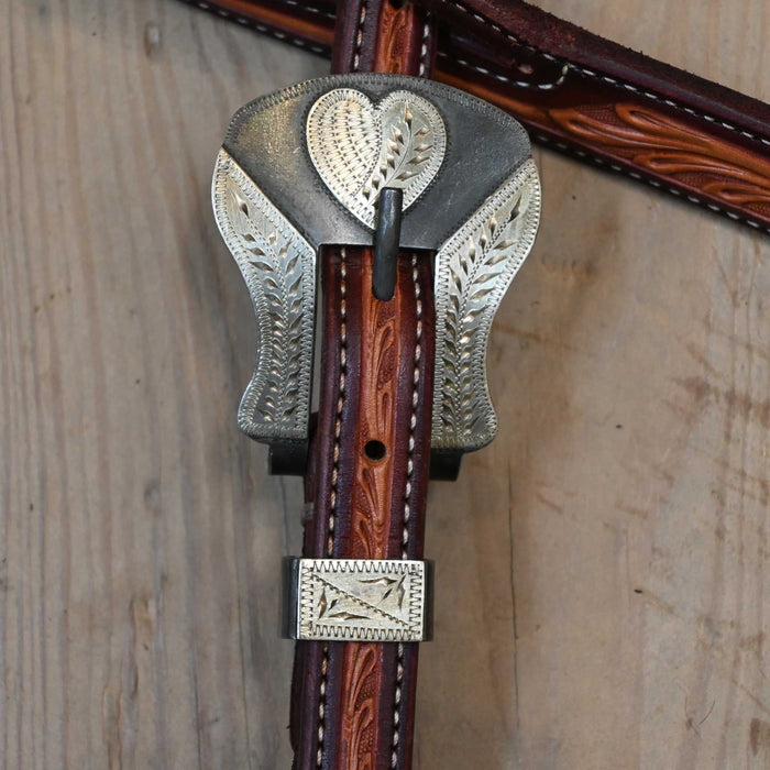 Ross Bullinger 5/8" Split Ear Headstall w/P.R.C. Buckle Tack - Headstalls Ross Bullinger