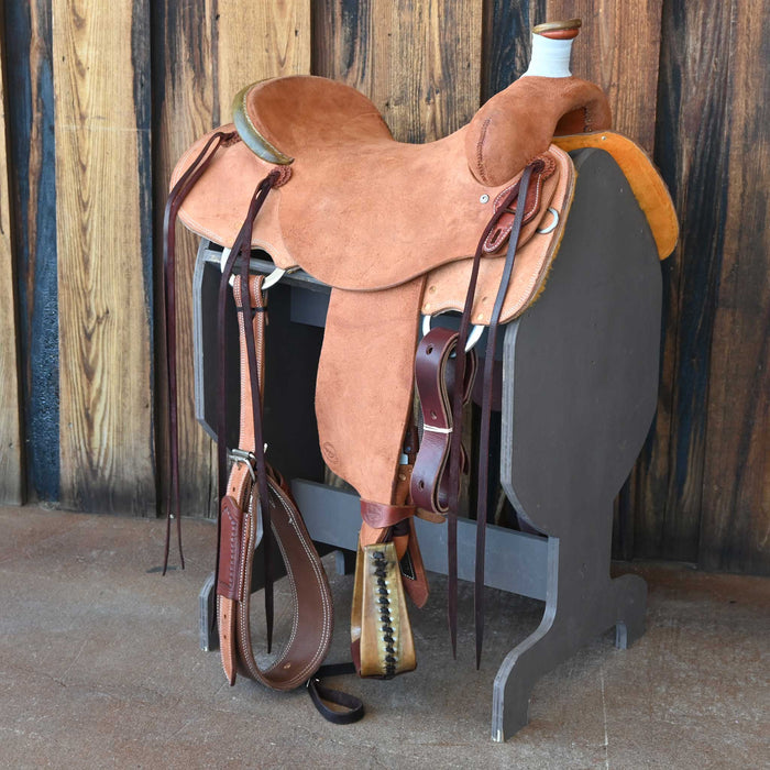 17" TESKEY'S STRIP DOWN RANCH SADDLE