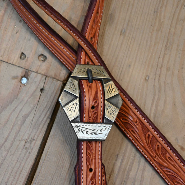 Ross Bullinger 3/4" Split Ear Headstall w/Dean Buckle