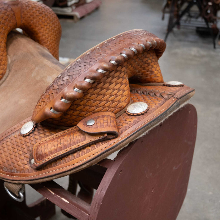 12" USED GENUINE SPORTS TREELESS BARREL SADDLE