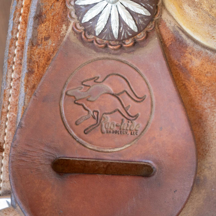 14" USED ROO HIDE BARREL SADDLE