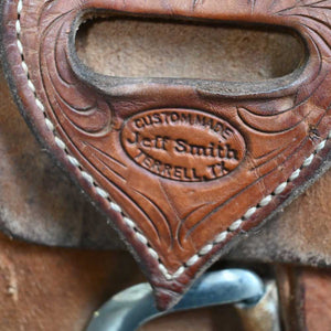 15" USED JEFF SMITH ROPING SADDLE Saddles Jeff Smith   